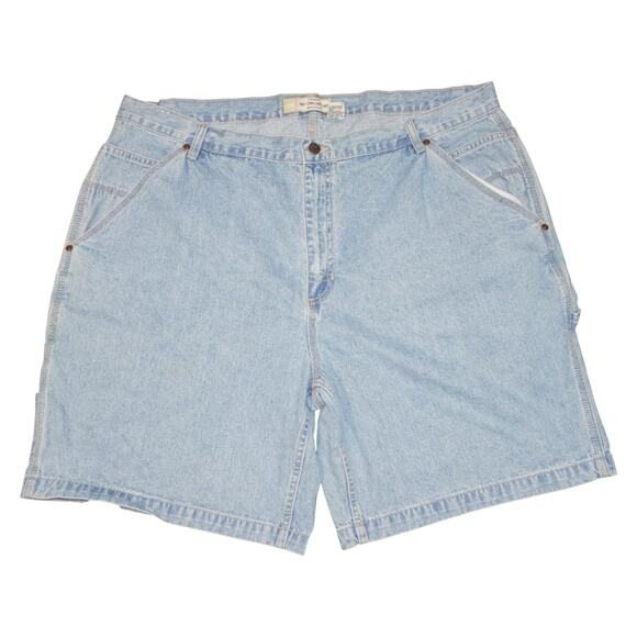Vintage Cherokee Carpenter Denim Shorts Men’s 44 Light Wash Relaxed Fit - Picture 1 of 4